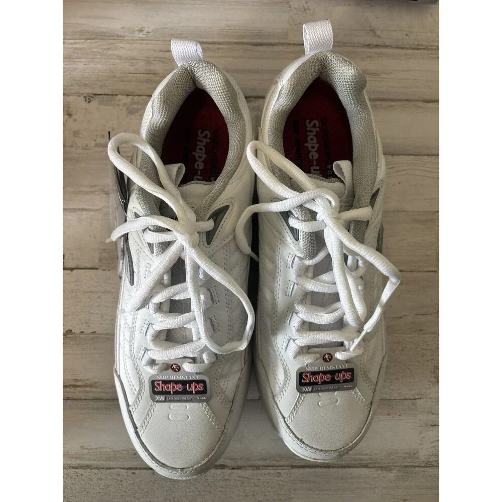 Skechers Shape Ups XT White Toning Shoes Slip Resistant - New In Box - Men’s 10